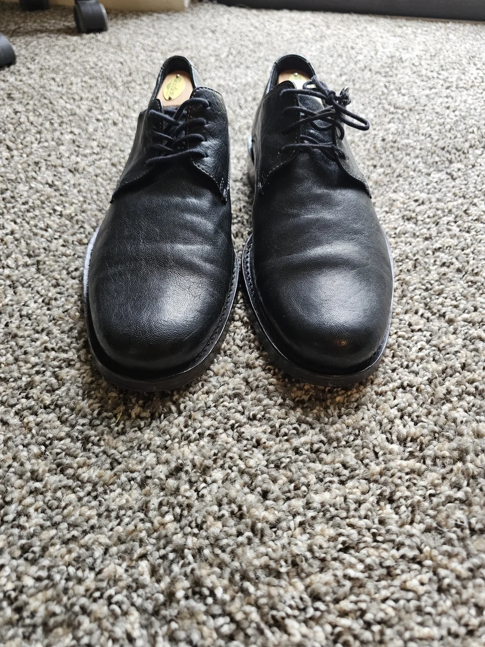 Cole Haan Men’s Black Leather Derby Shoes